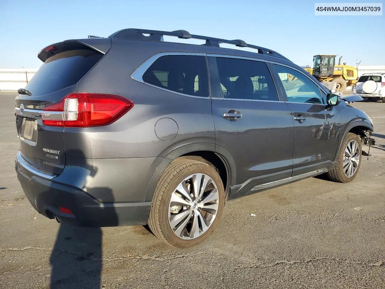 2021 SUBARU ASCENT VIN 4S4WMAJD0M3457039 — фото 3