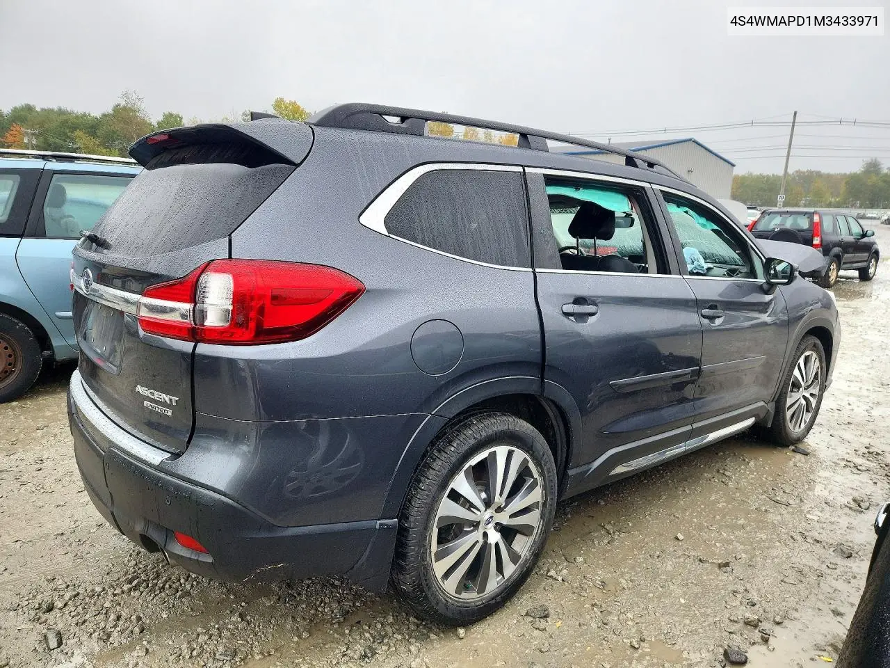 2021 SUBARU ASCENT VIN 4S4WMAPD1M3433971 — фото 3
