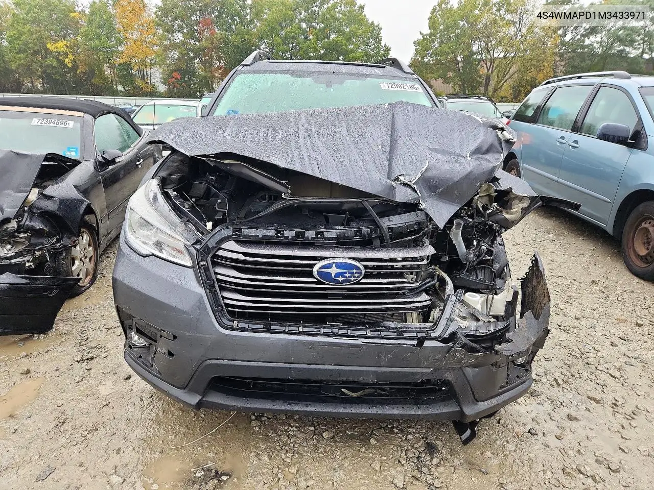 2021 SUBARU ASCENT VIN 4S4WMAPD1M3433971 — фото 5