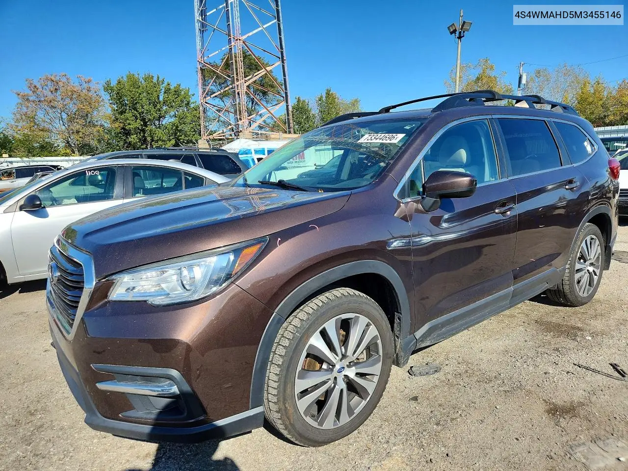 SUBARU ASCENT 2021, VIN 4S4WMAHD5M3455146