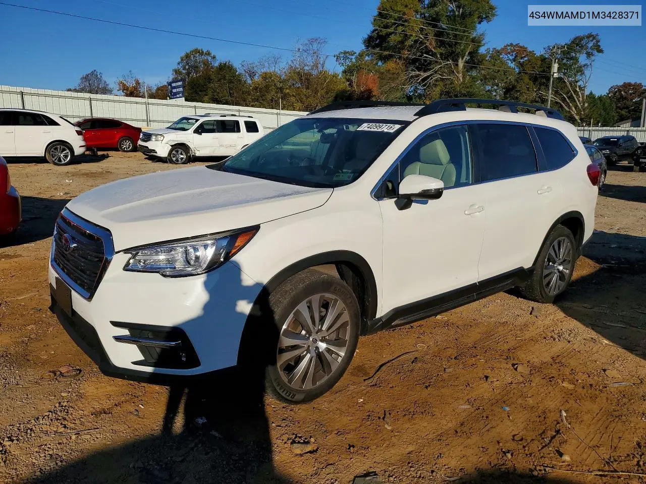 SUBARU ASCENT 2021, VIN 4S4WMAMD1M3428371