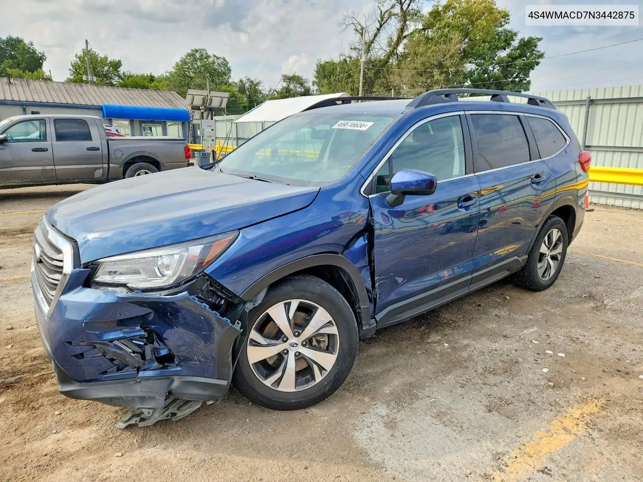 SUBARU ASCENT 2022, VIN 4S4WMACD7N3442875