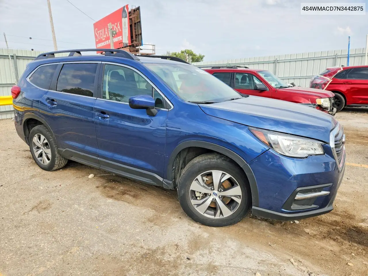 2022 SUBARU ASCENT VIN 4S4WMACD7N3442875 — фото 4