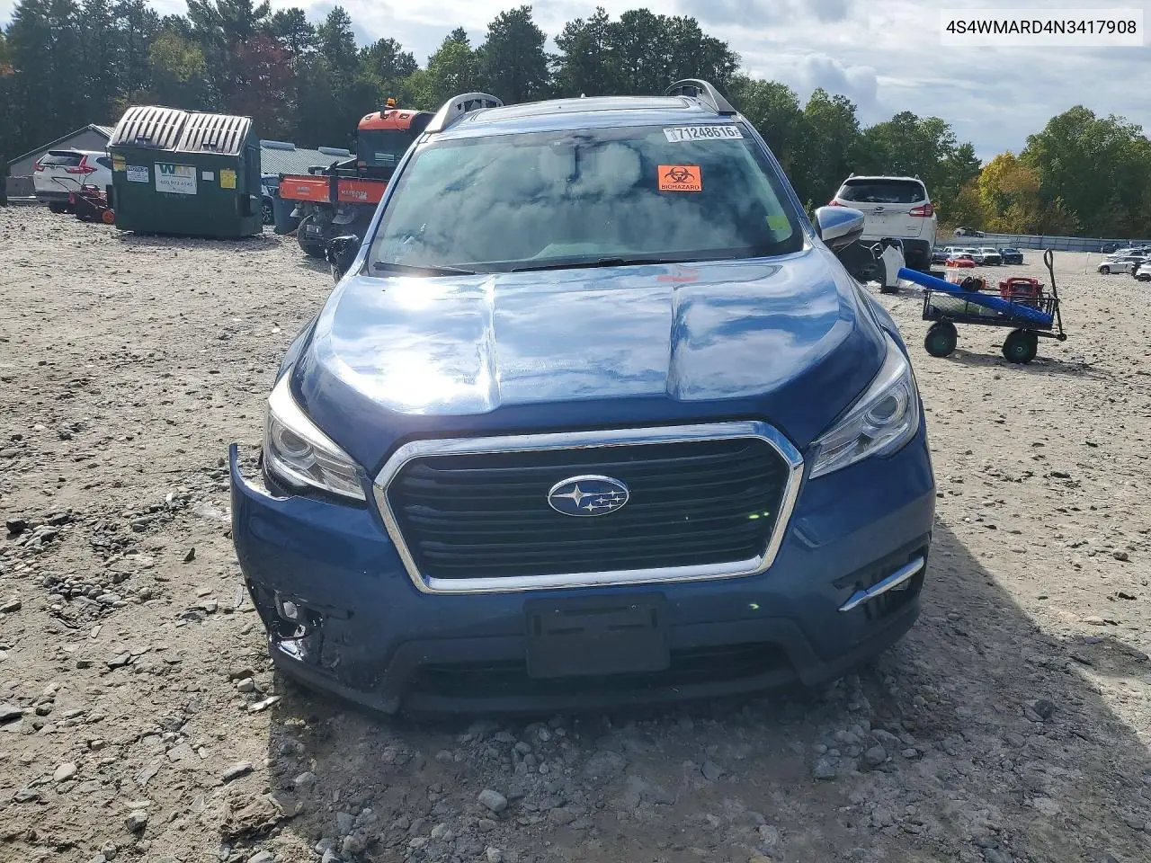 2022 SUBARU ASCENT VIN 4S4WMARD4N3417908 — фото 5