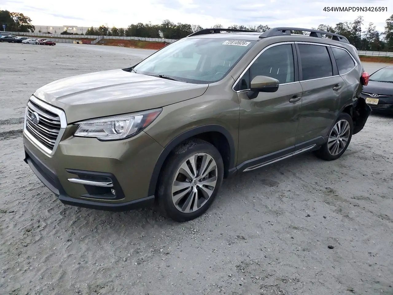 SUBARU ASCENT 2022, VIN 4S4WMAPD9N3426591