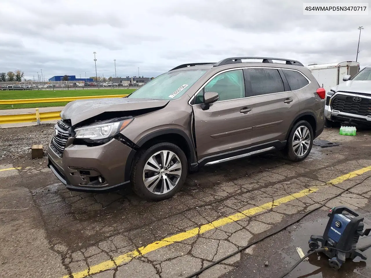 SUBARU ASCENT 2022, VIN 4S4WMAPD5N3470717