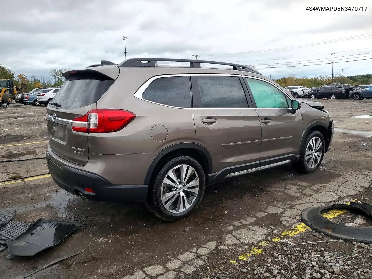 2022 SUBARU ASCENT VIN 4S4WMAPD5N3470717 — фото 3