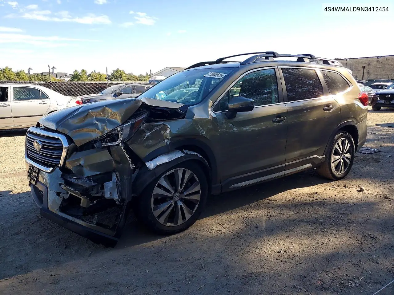 SUBARU ASCENT 2022, VIN 4S4WMALD9N3412454
