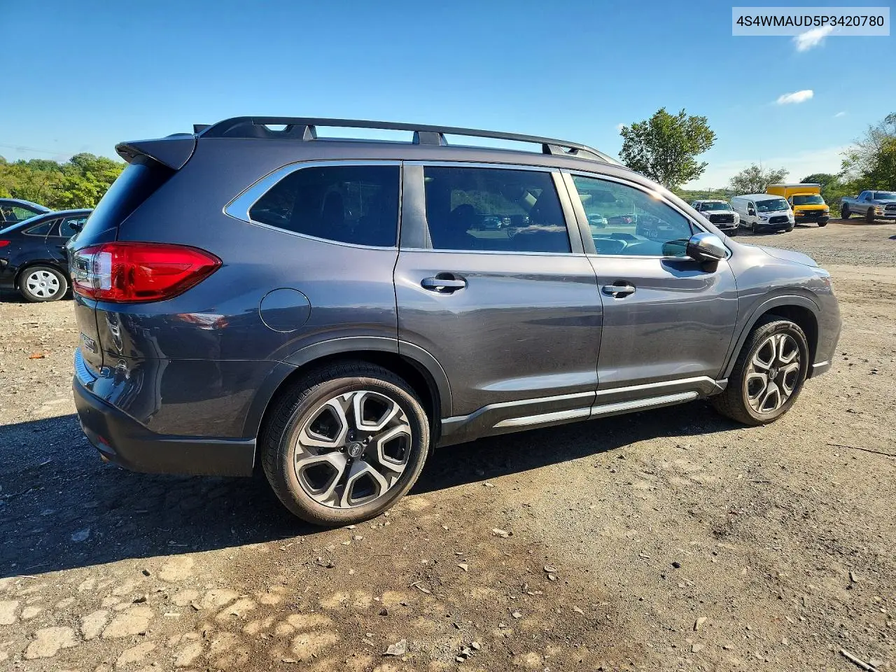 2023 SUBARU ASCENT VIN 4S4WMAUD5P3420780 — фото 3