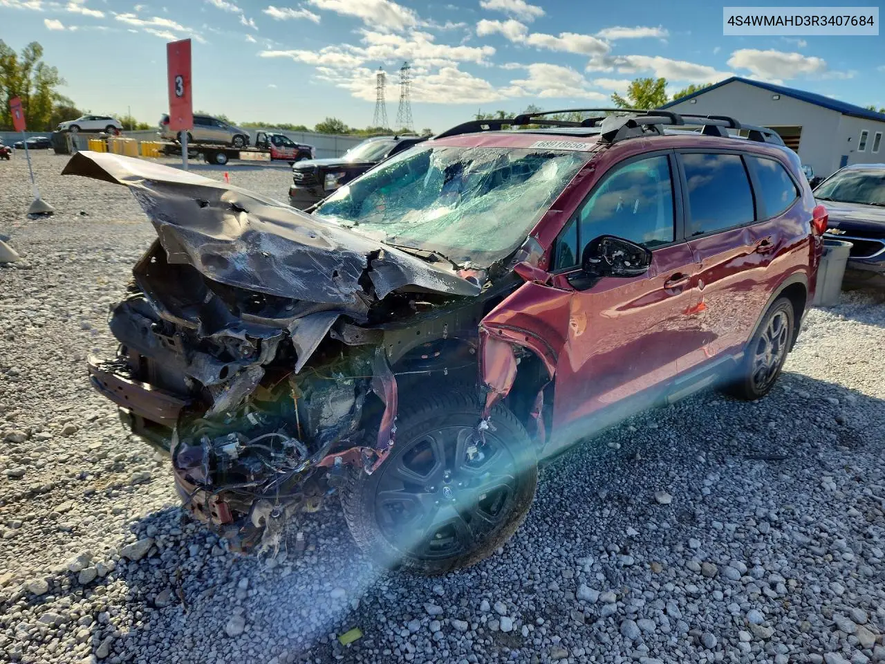 SUBARU ASCENT 2024, VIN 4S4WMAHD3R3407684