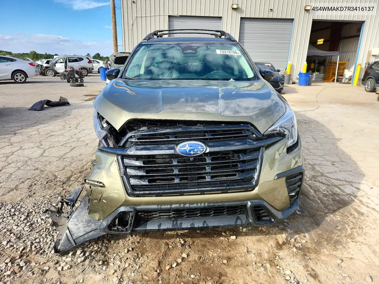 2024 SUBARU ASCENT VIN 4S4WMAKD7R3416137 — фото 5