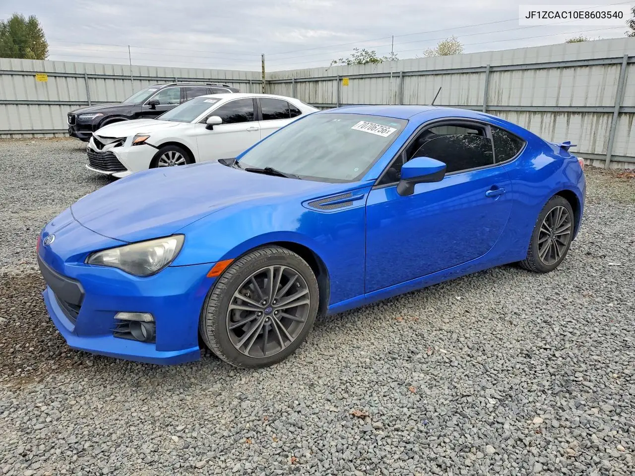 SUBARU BRZ 2014, VIN JF1ZCAC10E8603540