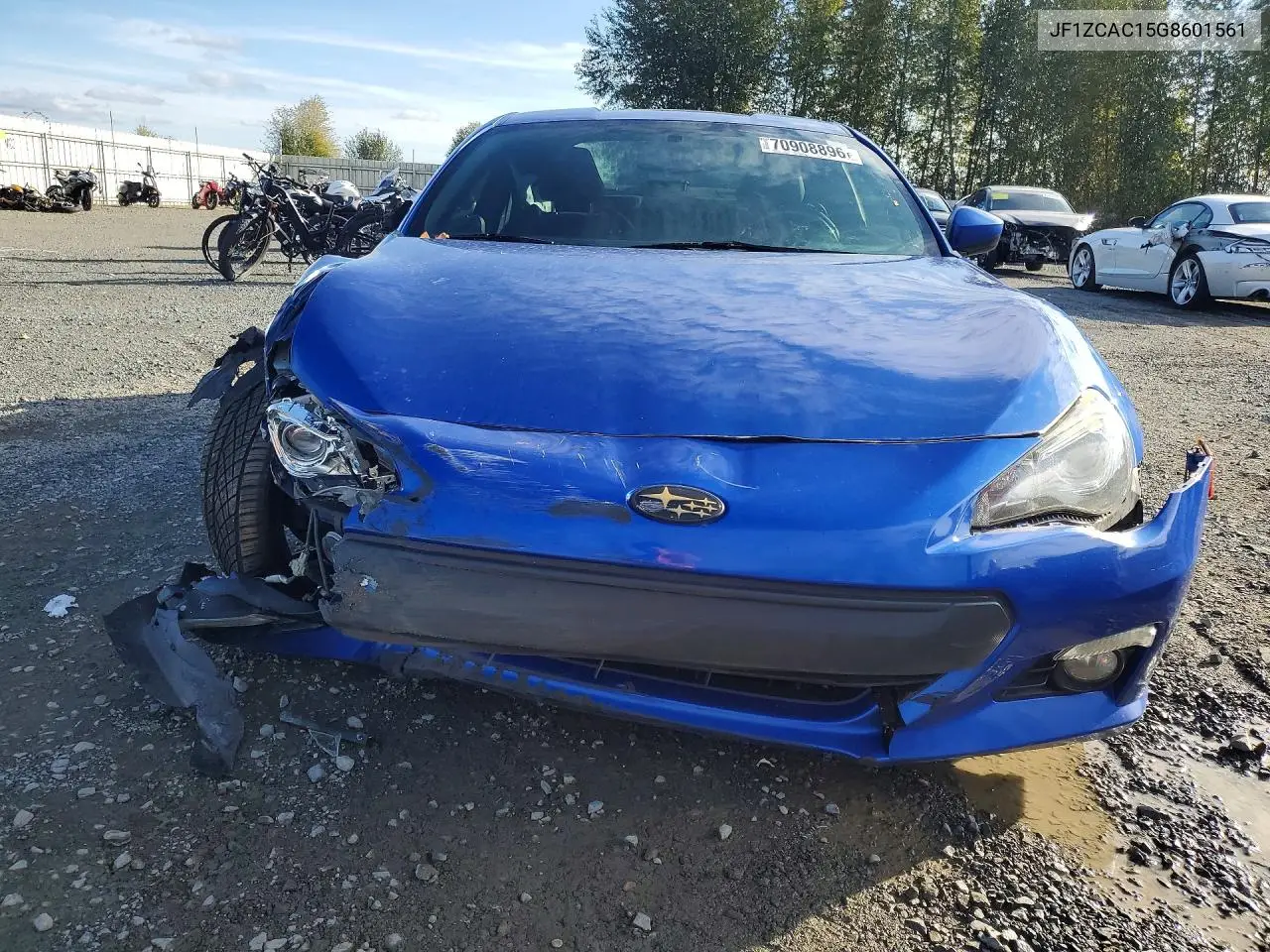 2016 SUBARU BRZ VIN JF1ZCAC15G8601561 — фото 5