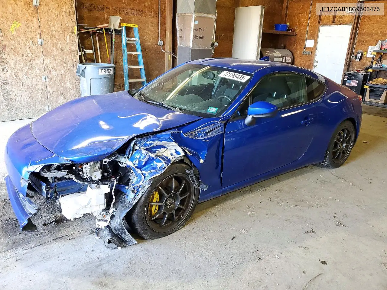SUBARU BRZ 2016, VIN JF1ZCAB18G9603476