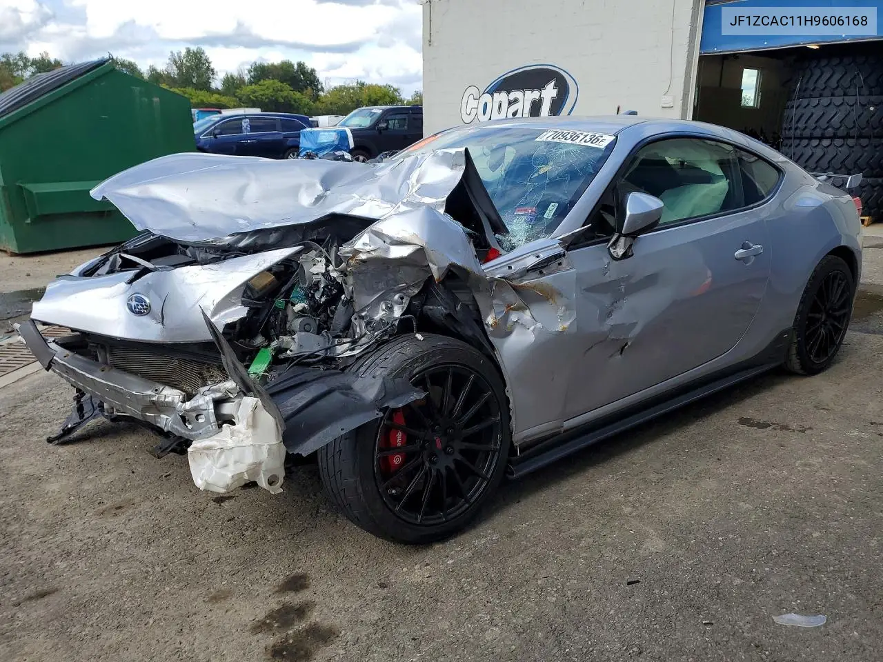SUBARU BRZ 2017, VIN JF1ZCAC11H9606168