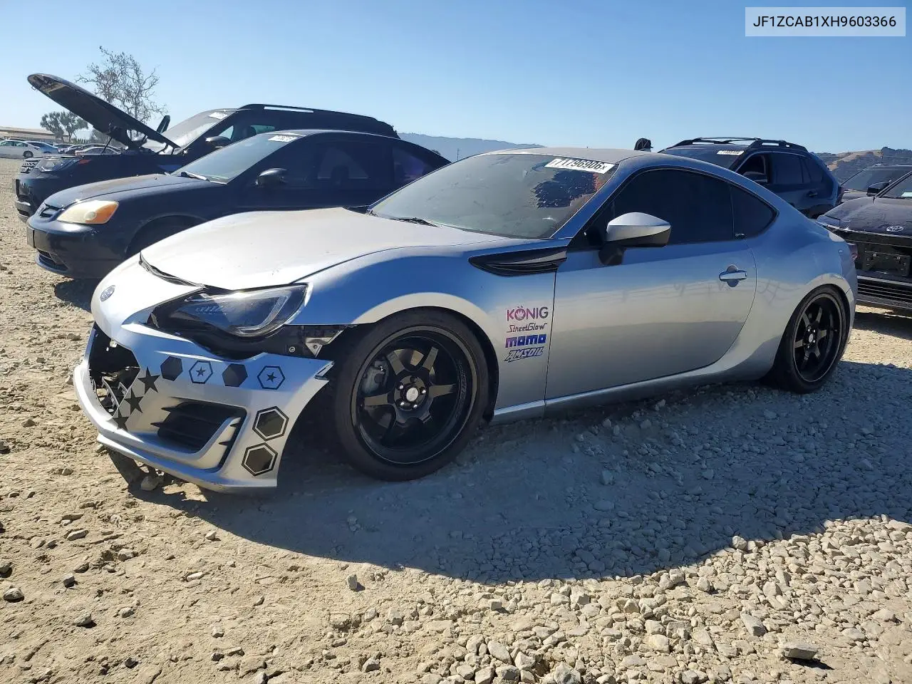 SUBARU BRZ 2017, VIN JF1ZCAB1XH9603366