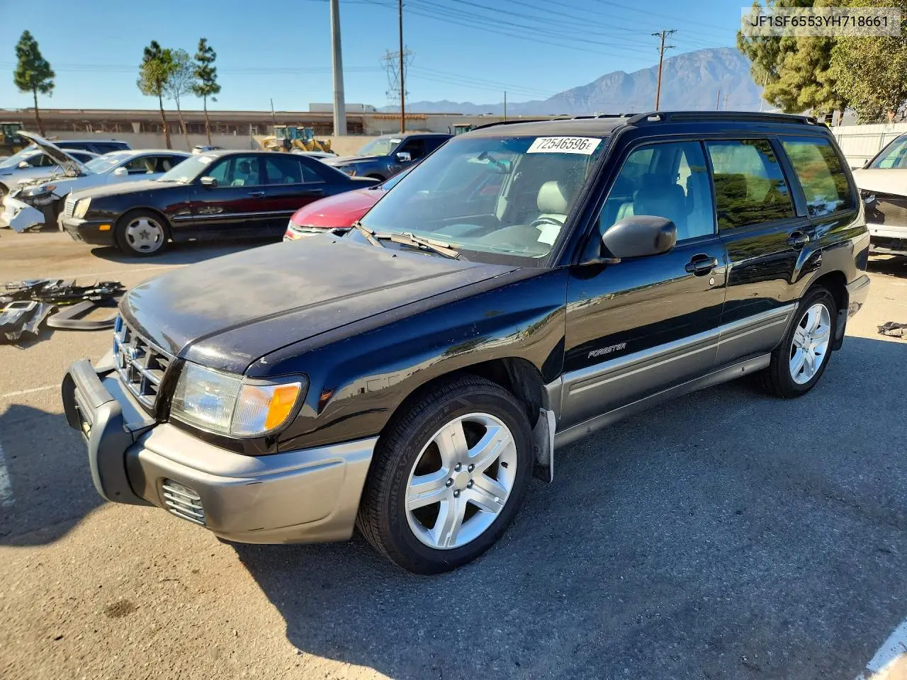 SUBARU FORESTER 2000, VIN JF1SF6553YH718661