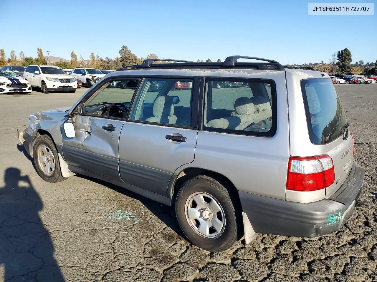 2001 SUBARU FORESTER VIN JF1SF63511H727707 — фото 2