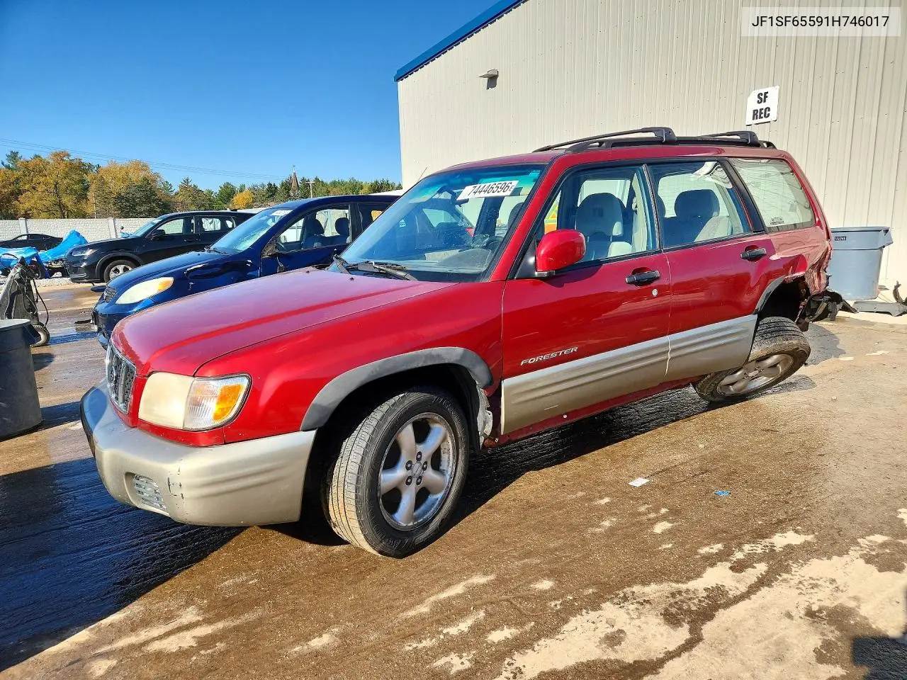 SUBARU FORESTER 2001, VIN JF1SF65591H746017