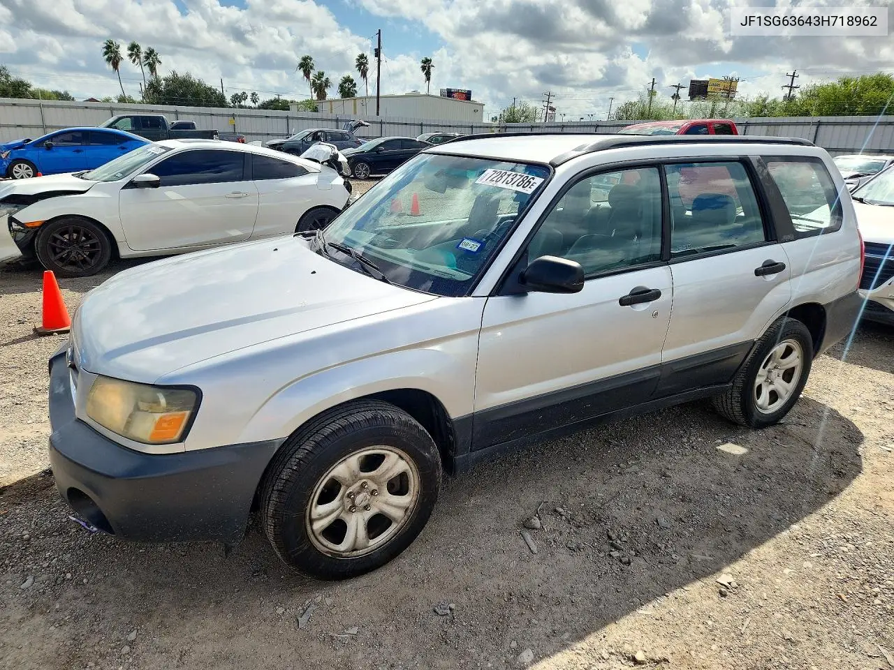 SUBARU FORESTER 2003, VIN JF1SG63643H718962