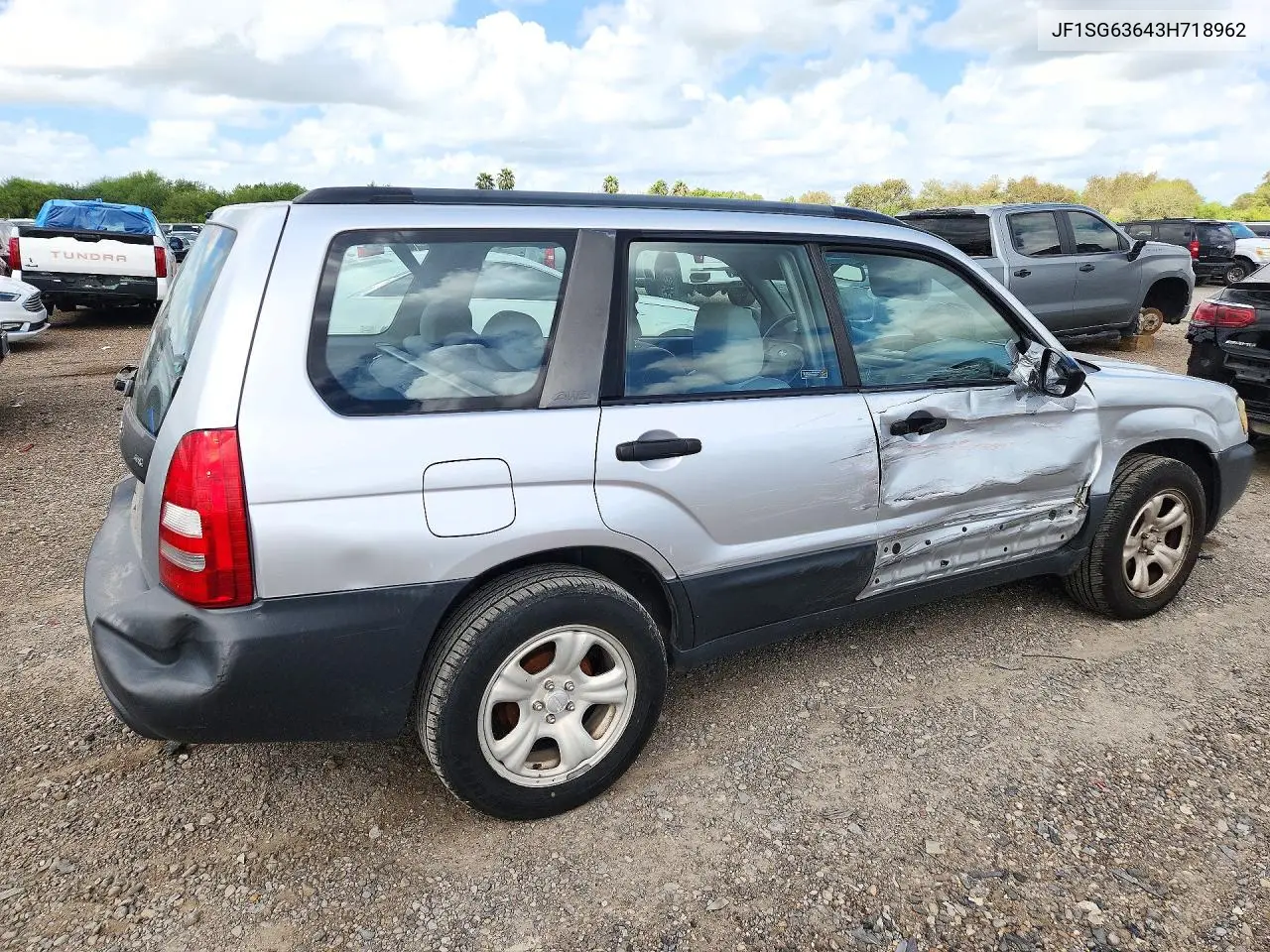 2003 SUBARU FORESTER VIN JF1SG63643H718962 — фото 3