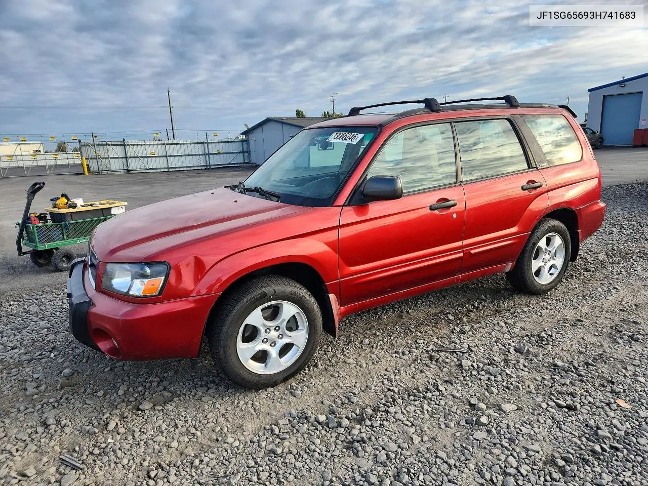 SUBARU FORESTER 2003, VIN JF1SG65693H741683