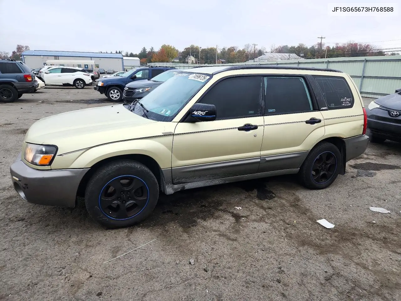 SUBARU FORESTER 2003, VIN JF1SG65673H768588