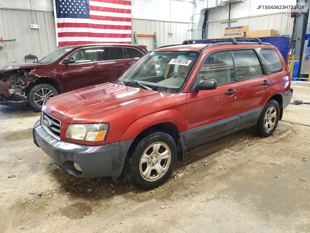 SUBARU FORESTER 2003, VIN JF1SG63623H733928