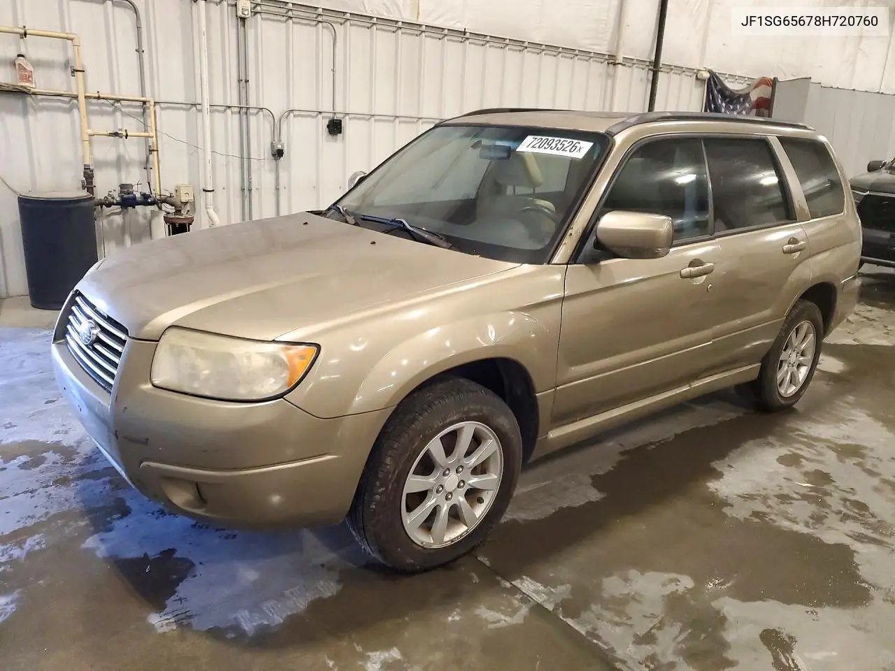 SUBARU FORESTER 2008, VIN JF1SG65678H720760