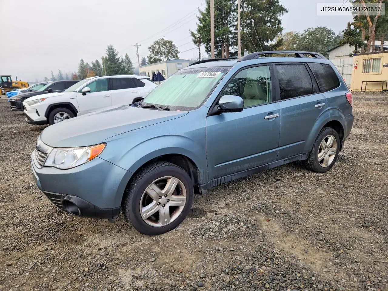 SUBARU FORESTER 2009, VIN JF2SH63659H720656