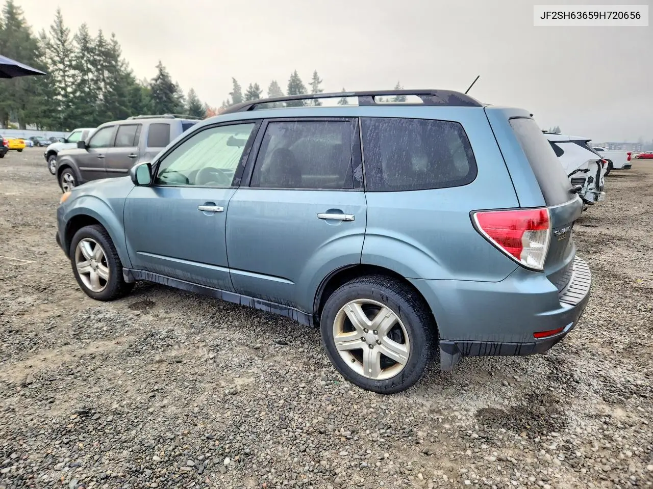 2009 SUBARU FORESTER VIN JF2SH63659H720656 — фото 2