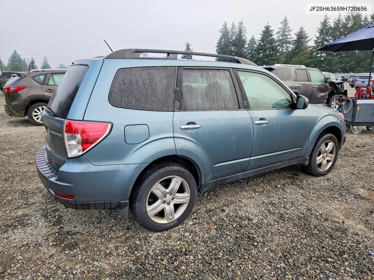 2009 SUBARU FORESTER VIN JF2SH63659H720656 — фото 3