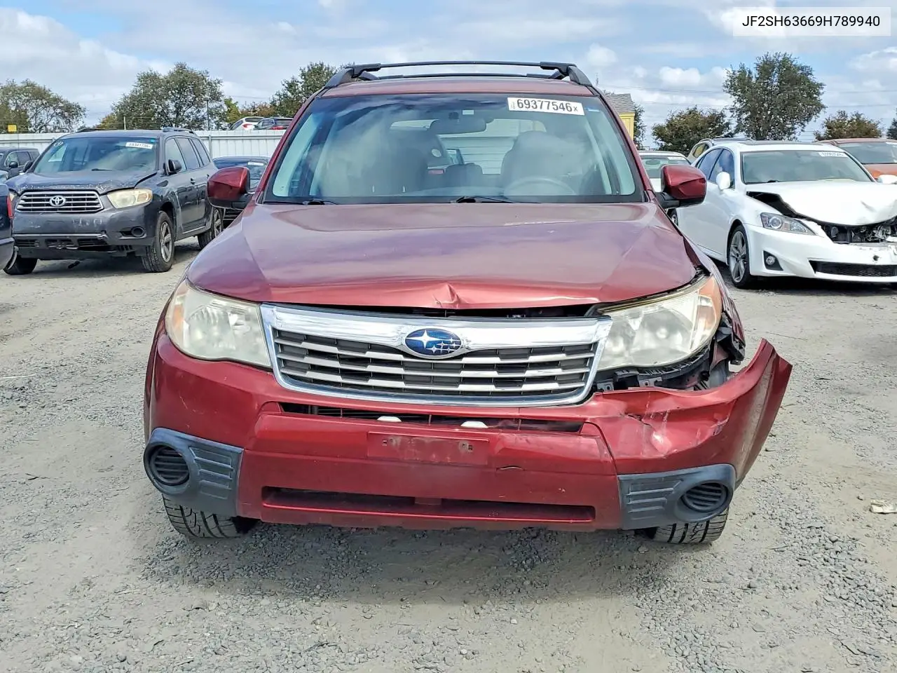 2009 SUBARU FORESTER VIN JF2SH63669H789940 — фото 5
