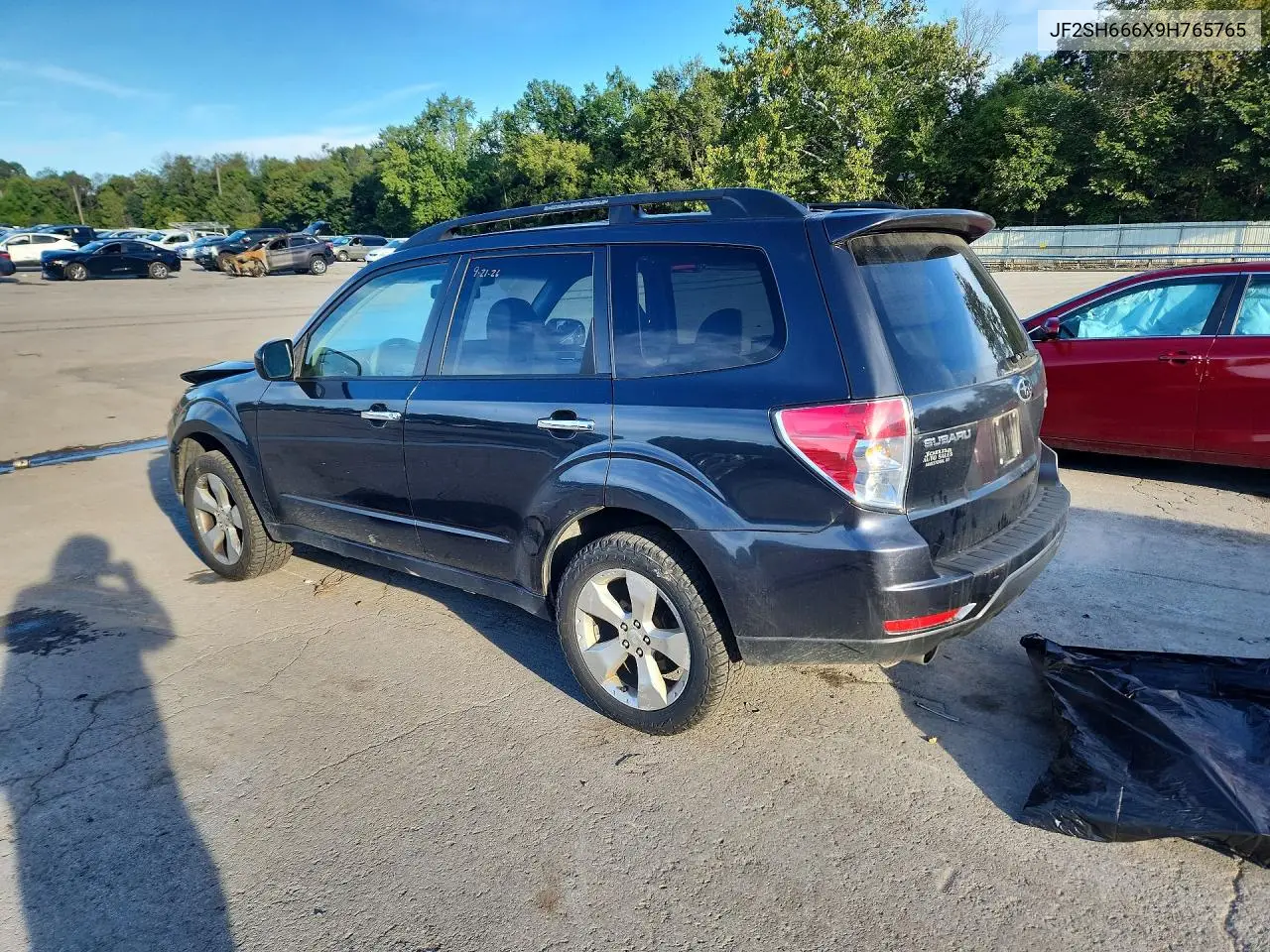 2009 SUBARU FORESTER VIN JF2SH666X9H765765 — фото 2
