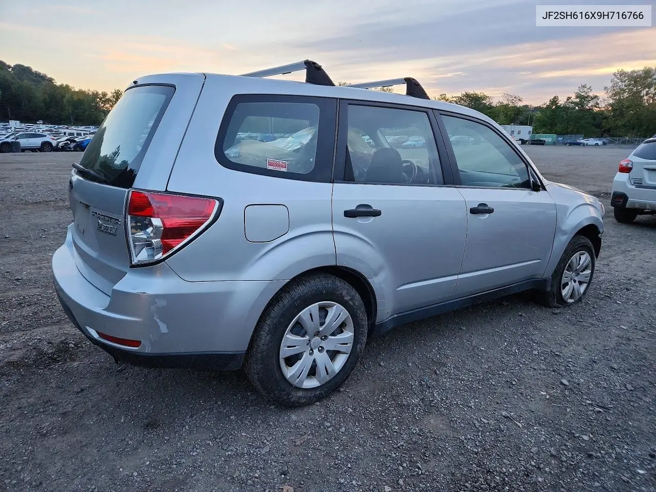 2009 SUBARU FORESTER VIN JF2SH616X9H716766 — фото 3
