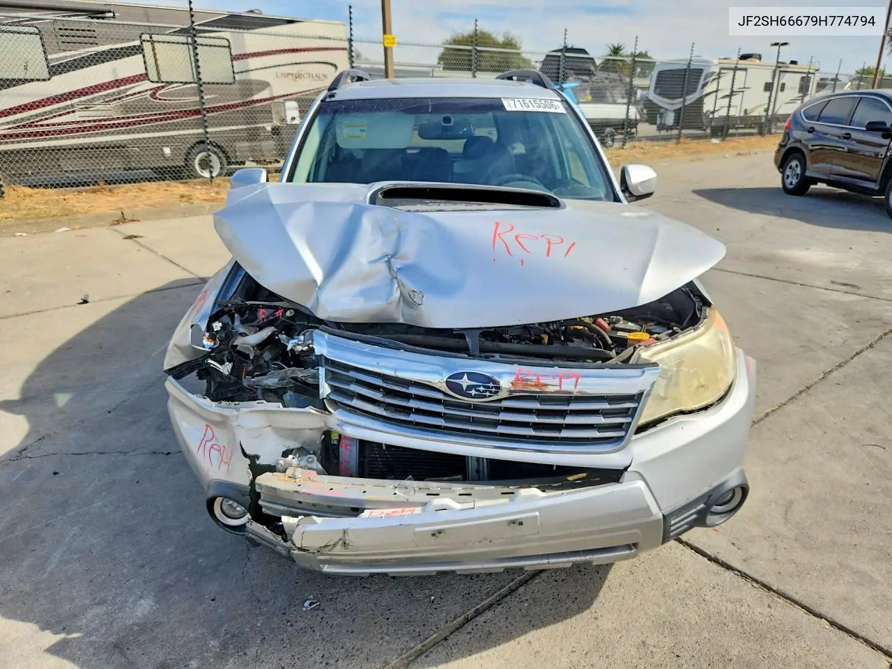2009 SUBARU FORESTER VIN JF2SH66679H774794 — фото 5