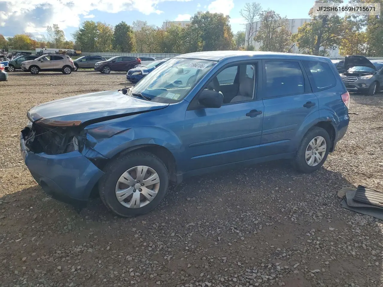 SUBARU FORESTER 2009, VIN JF2SH61659H715671