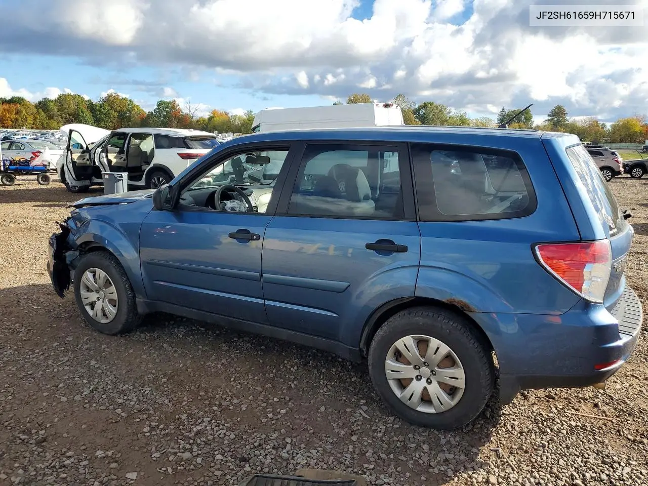 2009 SUBARU FORESTER VIN JF2SH61659H715671 — фото 2