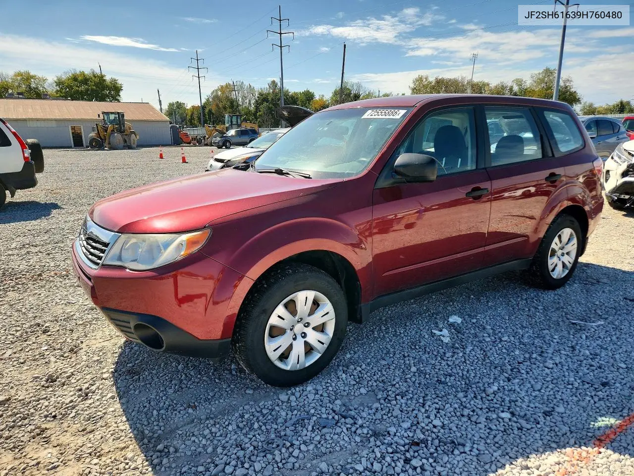 SUBARU FORESTER 2009, VIN JF2SH61639H760480