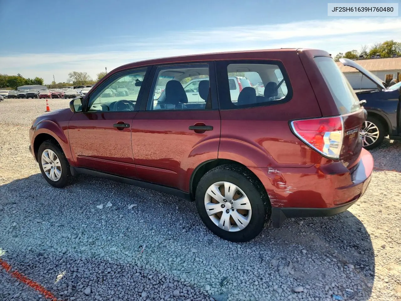 2009 SUBARU FORESTER VIN JF2SH61639H760480 — фото 2