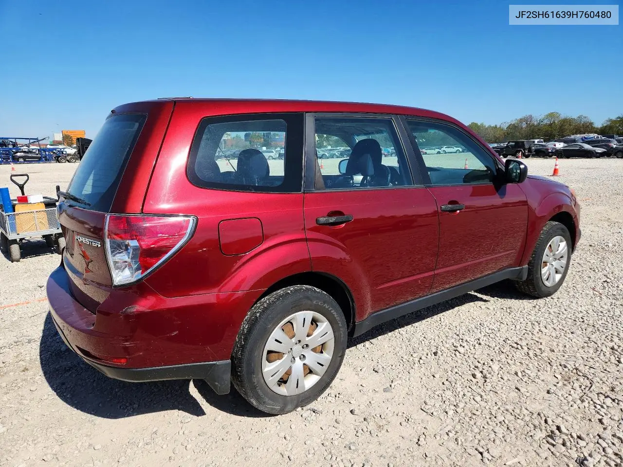 2009 SUBARU FORESTER VIN JF2SH61639H760480 — фото 3