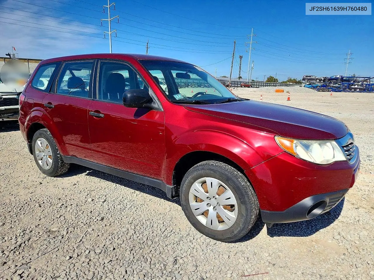 2009 SUBARU FORESTER VIN JF2SH61639H760480 — фото 4