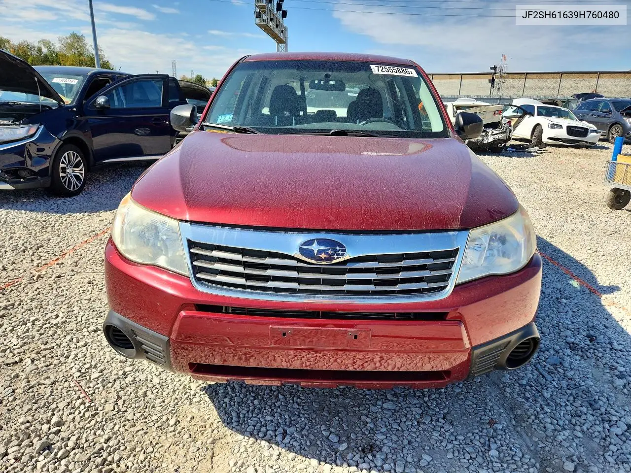 2009 SUBARU FORESTER VIN JF2SH61639H760480 — фото 5