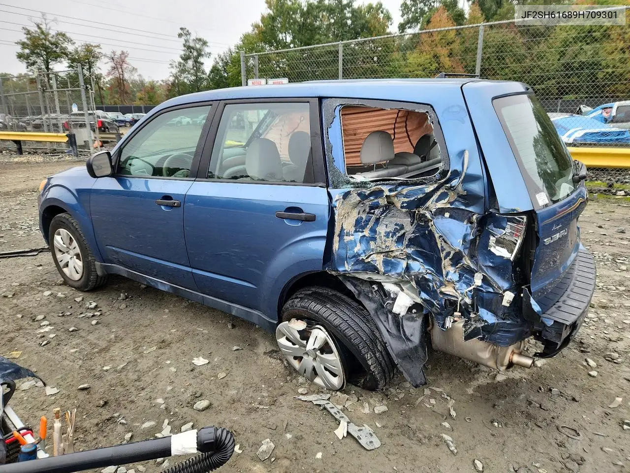 2009 SUBARU FORESTER VIN JF2SH61689H709301 — фото 2