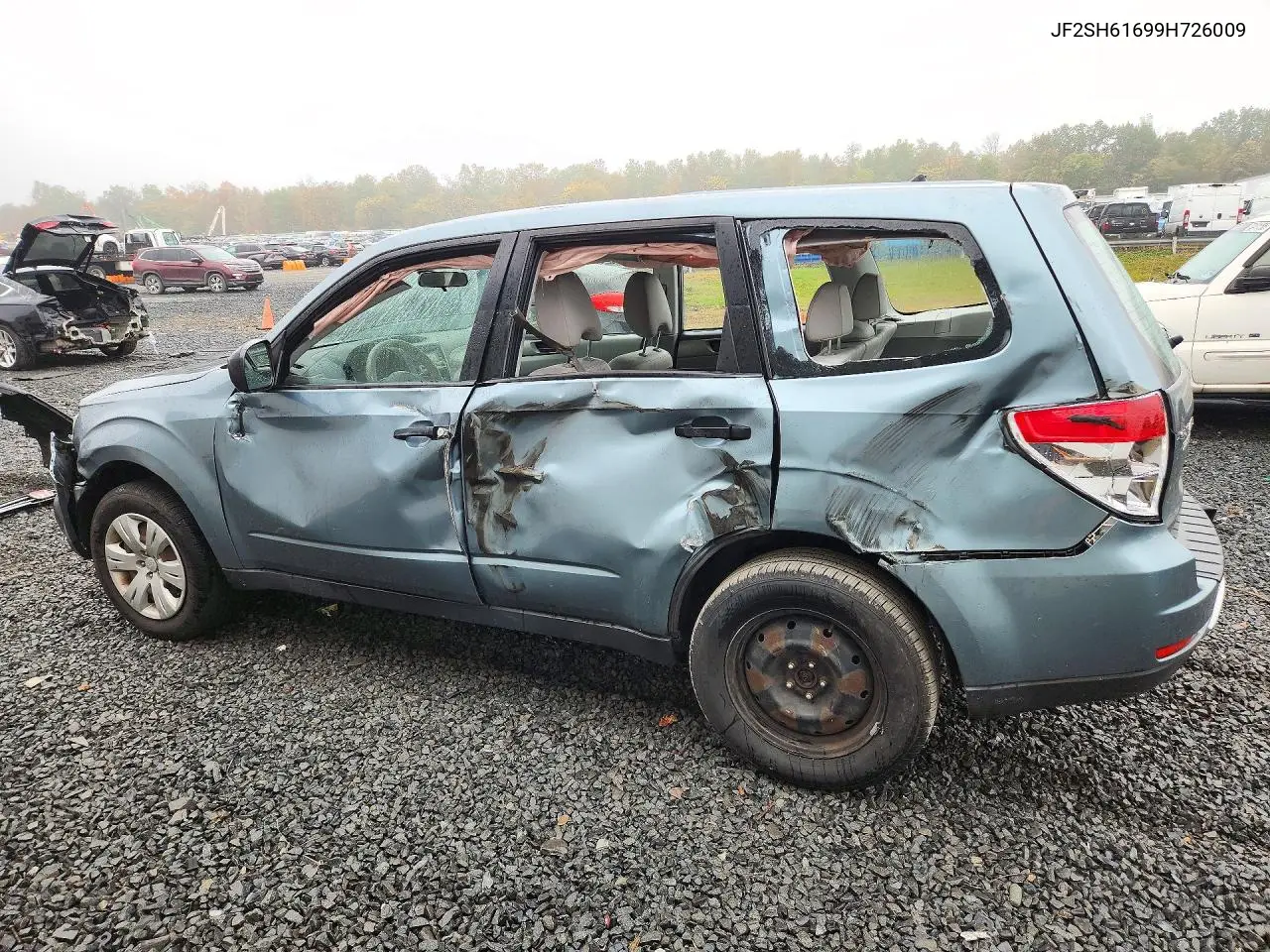2009 SUBARU FORESTER VIN JF2SH61699H726009 — фото 2
