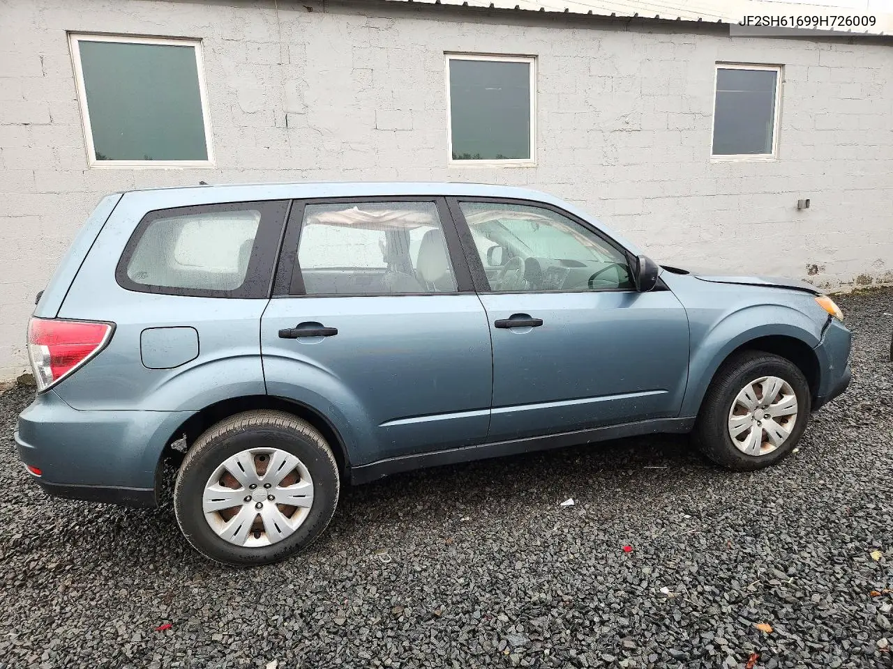 2009 SUBARU FORESTER VIN JF2SH61699H726009 — фото 3