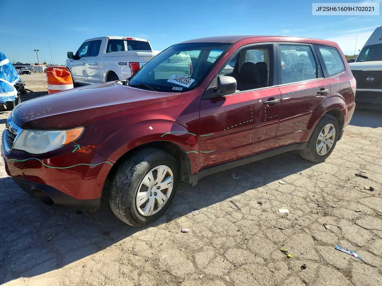 SUBARU FORESTER 2009, VIN JF2SH61609H702021