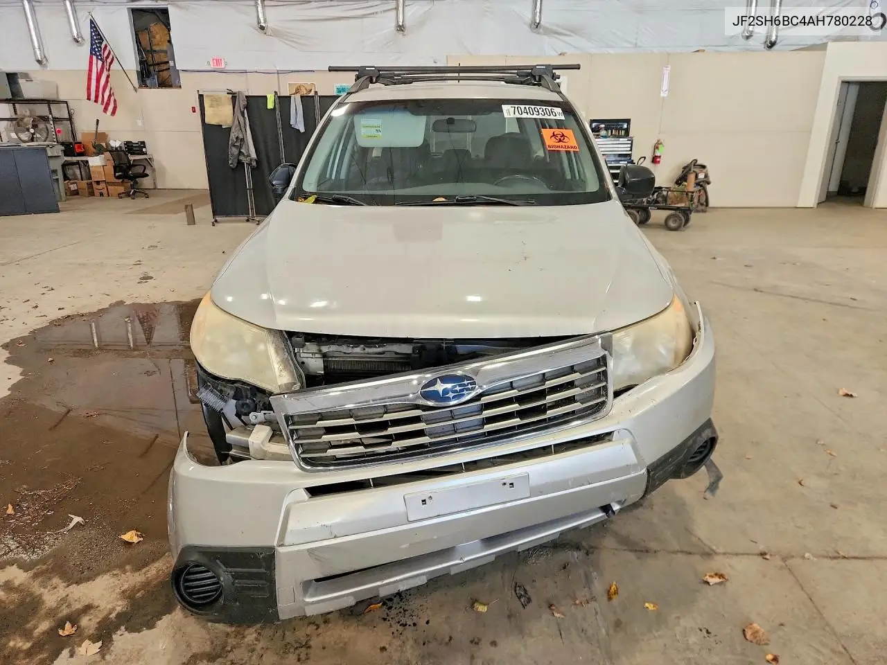 2010 SUBARU FORESTER VIN JF2SH6BC4AH780228 — фото 5