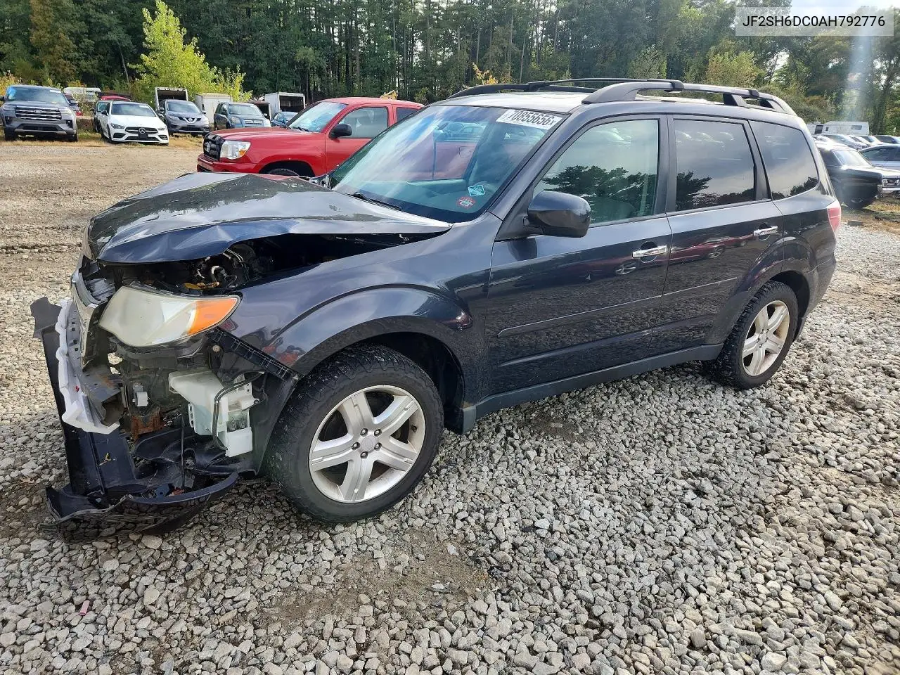 SUBARU FORESTER 2010, VIN JF2SH6DC0AH792776