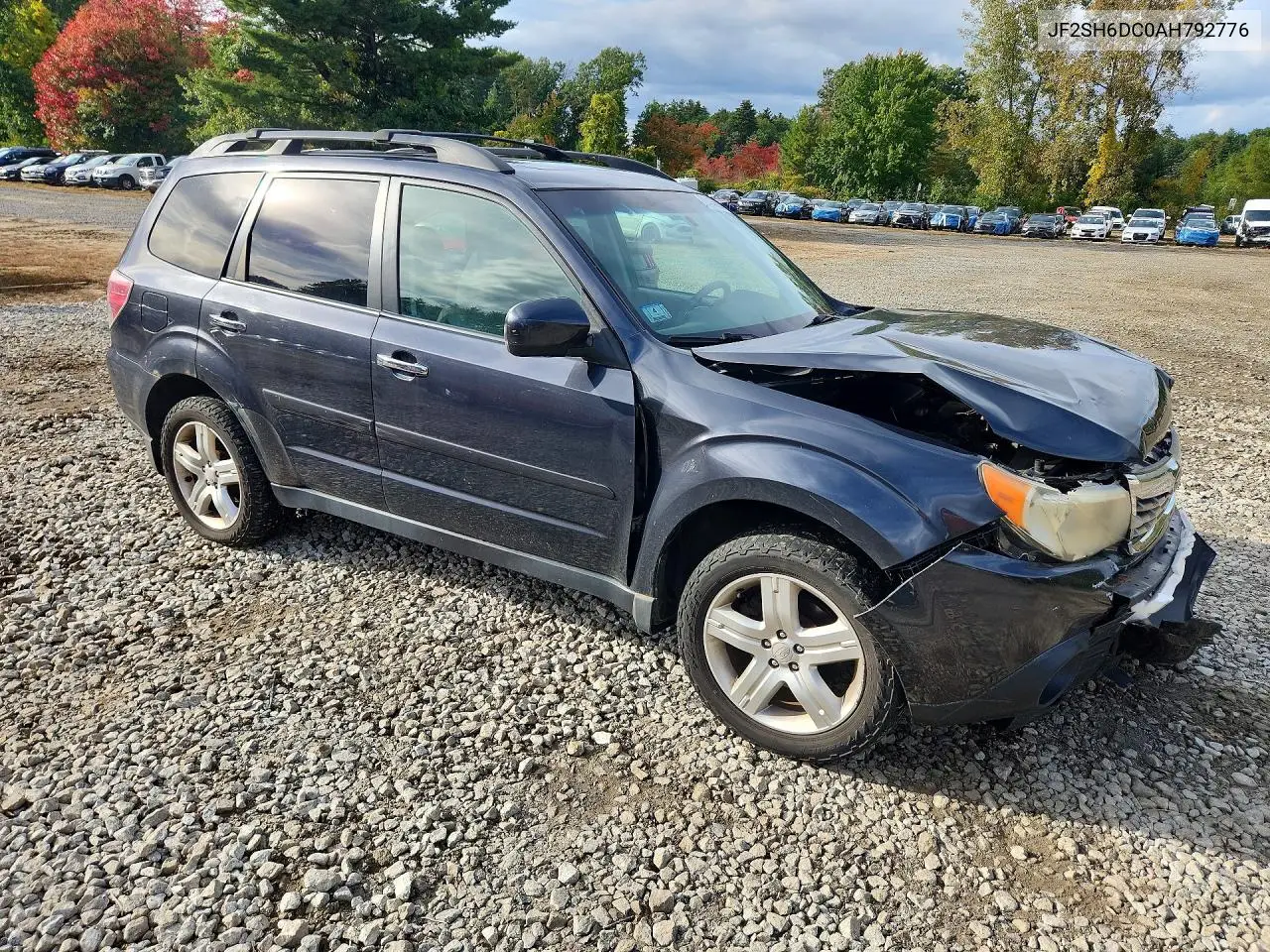 2010 SUBARU FORESTER VIN JF2SH6DC0AH792776 — фото 4